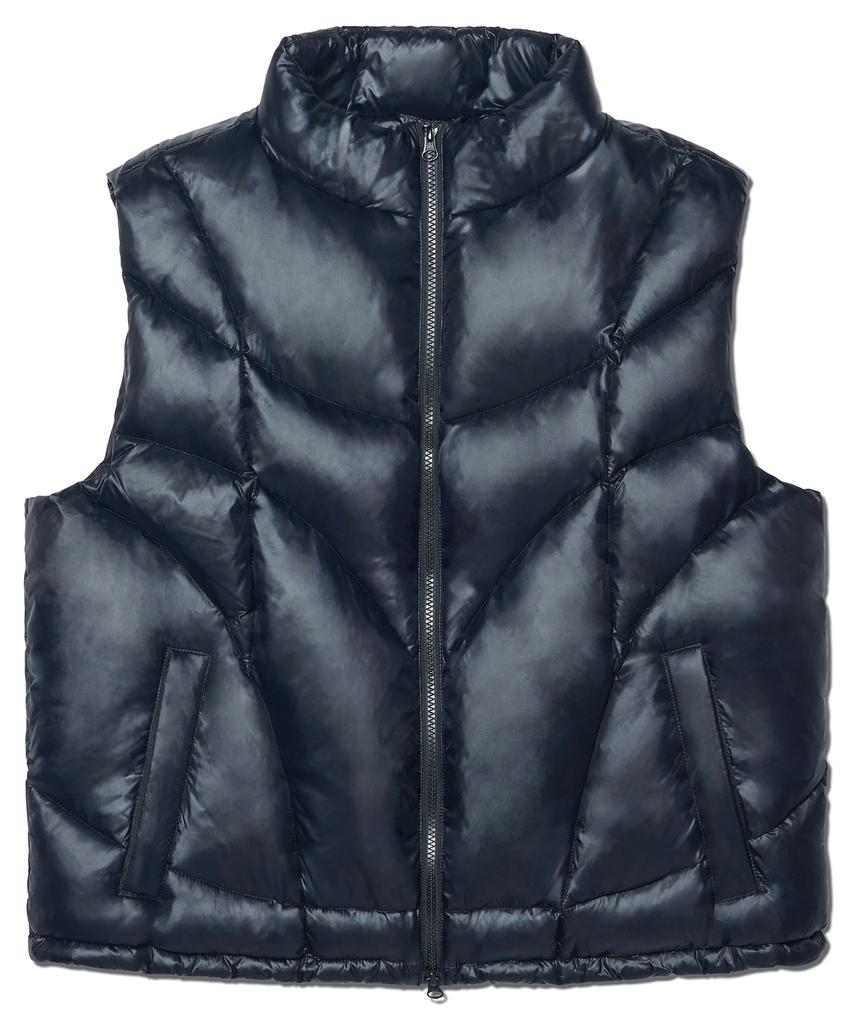 Nomanual Parabola Duck Down Vest - Glossy Black