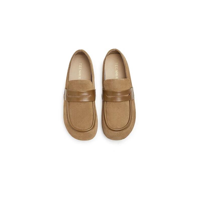 TEENMIX Women s Casual Retro Lace-up Flats 37