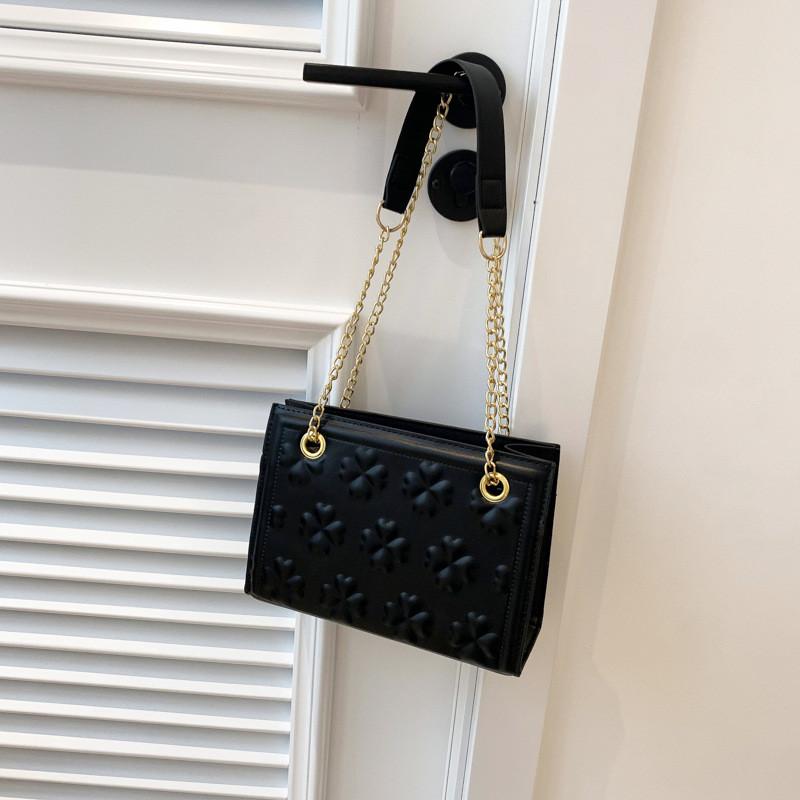 

Chic Pu Leather Small Square Bag For Women With Easy Access Zipper Closure чёрный