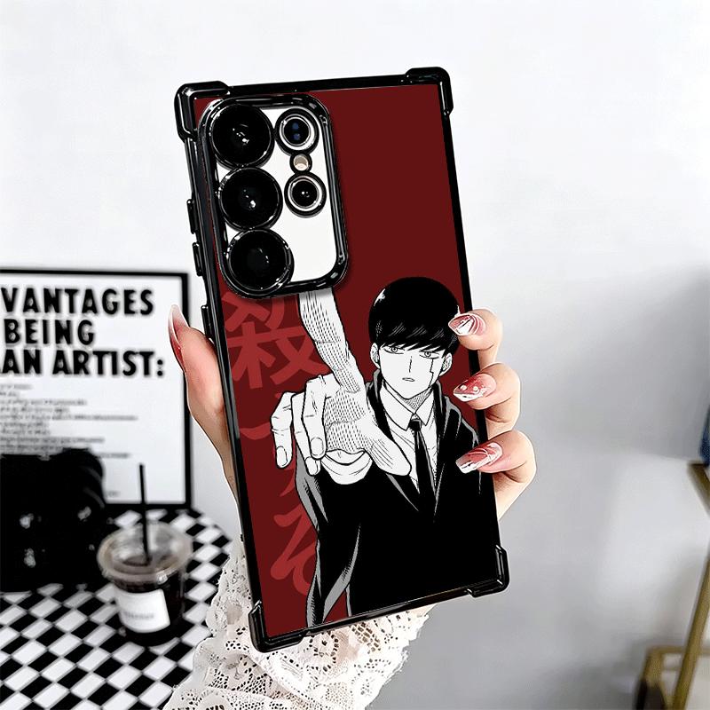 Mashle Magic And Muscles Anime Plating Phone Case For Samsung Galaxy S24 S25 FE S26 Edge S23 Ultra S22 S21 Plus S20 Anti-Fall Ai