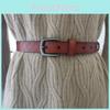 Simple Belt Waist With Lingge Design And Alloy Buckle For Casual And Work Attire