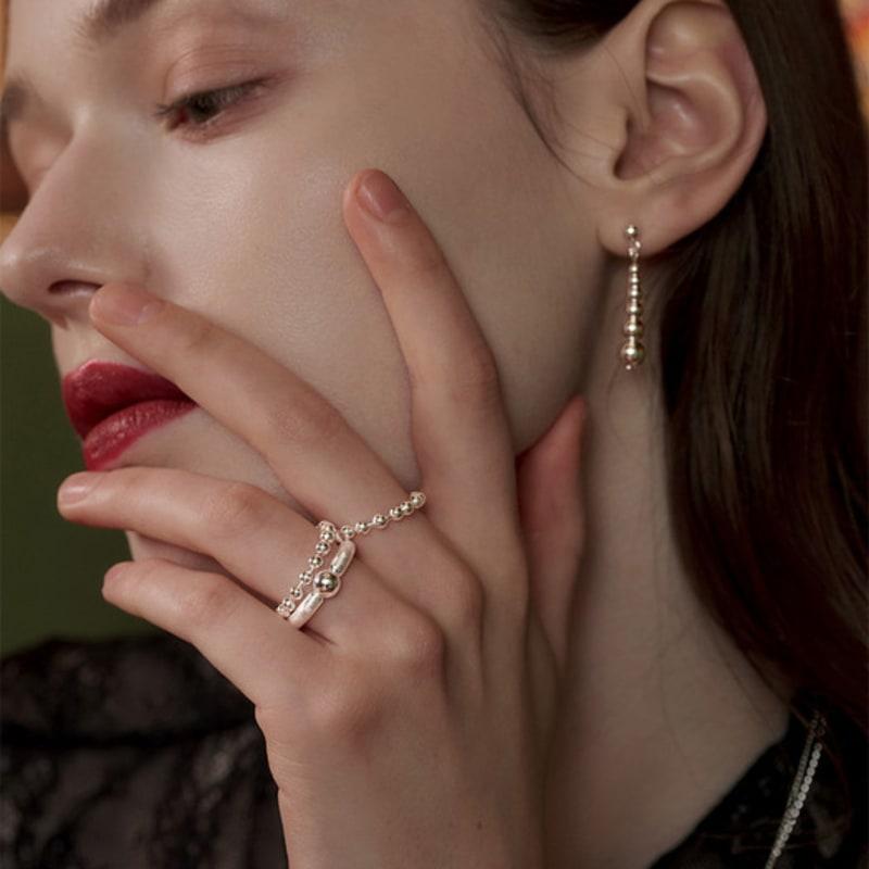 TOU SS013 Ball Chain Ring