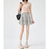Small Fresh Floral High-waisted A-shaped Skirt, Women's Summer French Sweet Skirt