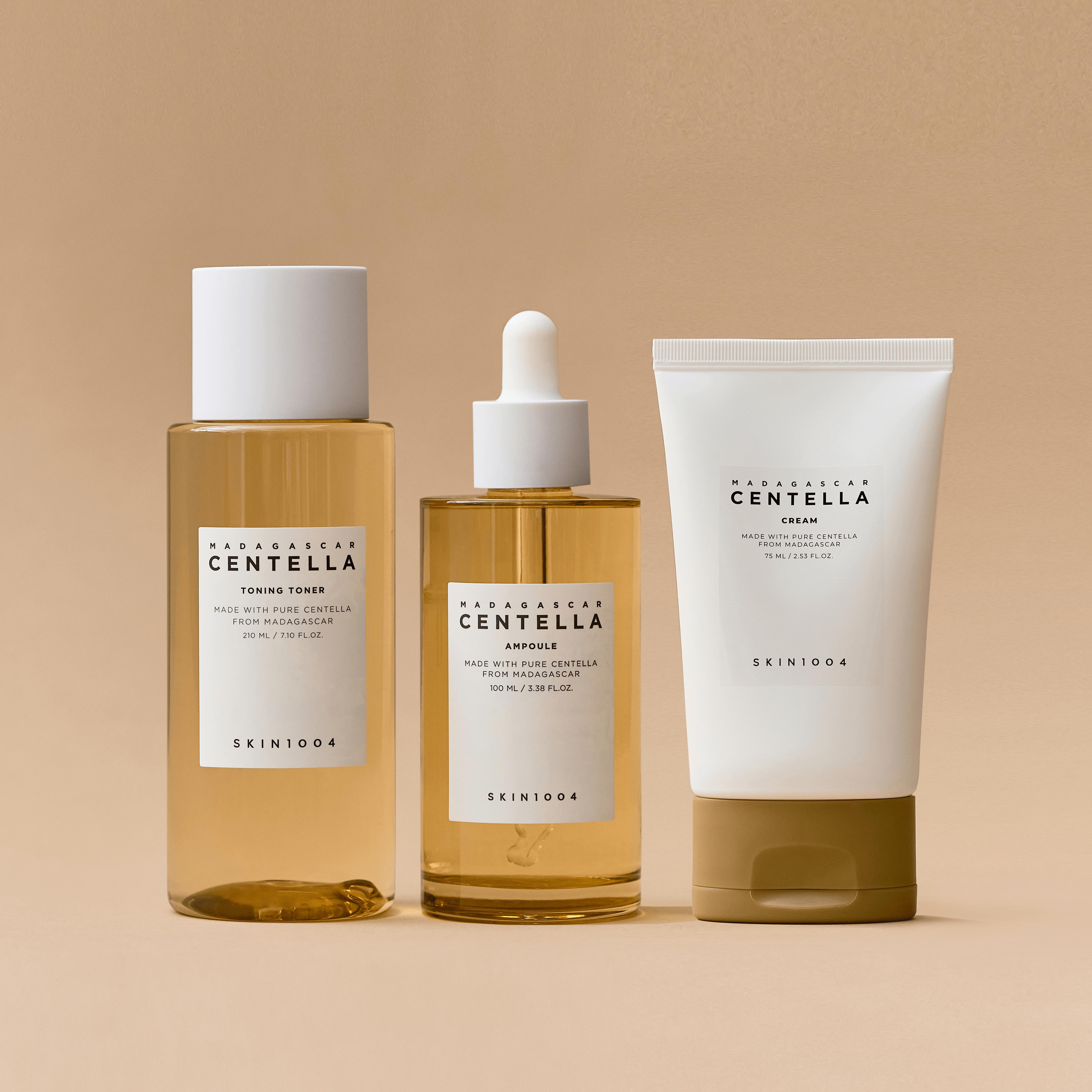 SKIN1004 SoothingMoisture3 Centella Toner 210ml + Ampoule 100ml + Cream 75ml 210ml Single 6999871406-01