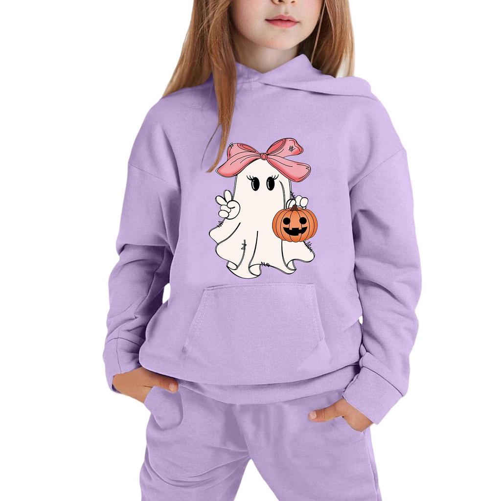 Children's Hoodie with Halloween Print for Casual Wear
