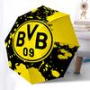BVB, Dortmund Automatic Opening and Closing, 8 Rib Structure Portable Umbrella, Suitable for Men and Women In All Seasons  Perfect Gift for