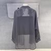 Women's Spring Summer Shirt Sheer Summer Shirt Loose Large Size Shirt