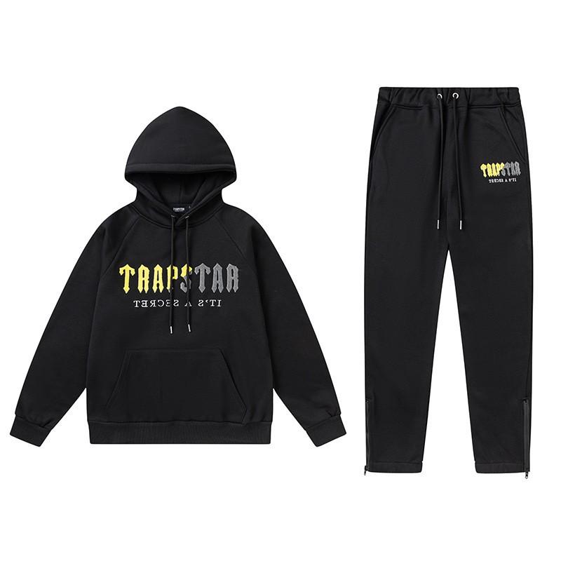 Streetwear Hooded Sweatshirt Set Loose Fit Embroidery Winter Casual Top Youth