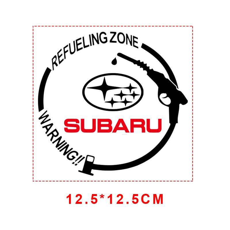 Car Badge Vinyl Reflective Fuel Tank Cap Stickers Decal Accessories For Subaru WRX Forester Outback Crosstrek Legacy Impreza Levorg