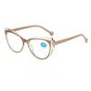 New Fashionable Cat Eye Women'S Reading Glasses High Quality Light Luxury Style Neutral Anti Blue Light Presbyopia Glasses