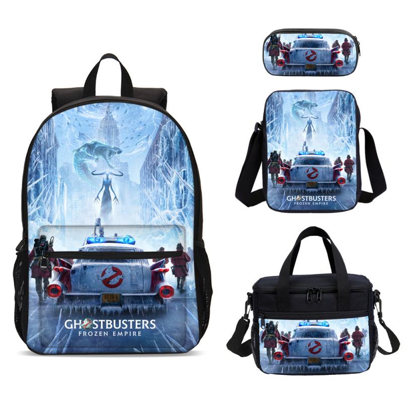 Ghostbuste 3D R Print Kids S Backpack 3pcs Set Children Student Bookbag Teenagers Boys Girl Anime Rucksack Mochila Gifts
