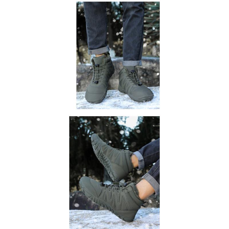 Winter Outdoor Snow Boots, Men and Women Wear Waterproof Non-slip Padded Thickened Warm New Couple Shoes
