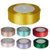 Fita de Cetim Colorida de 1 Polegada de Largura para Decoração de Casamento e Festa