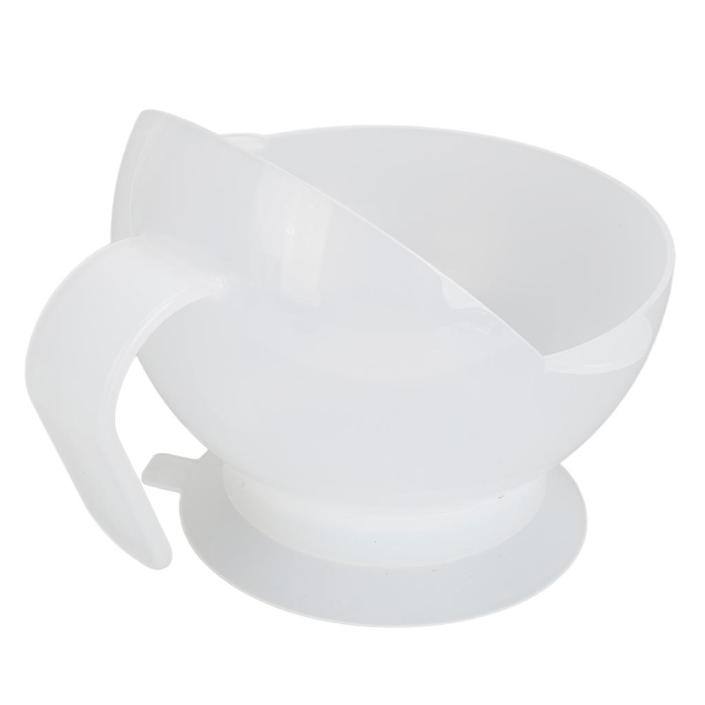 Miseczka z łyżeczką zapobiegająca rozlewaniu z przyssawką Adaptacyjna miseczka do samodzielnego karmienia dla osób starszych i niepełnosprawnych