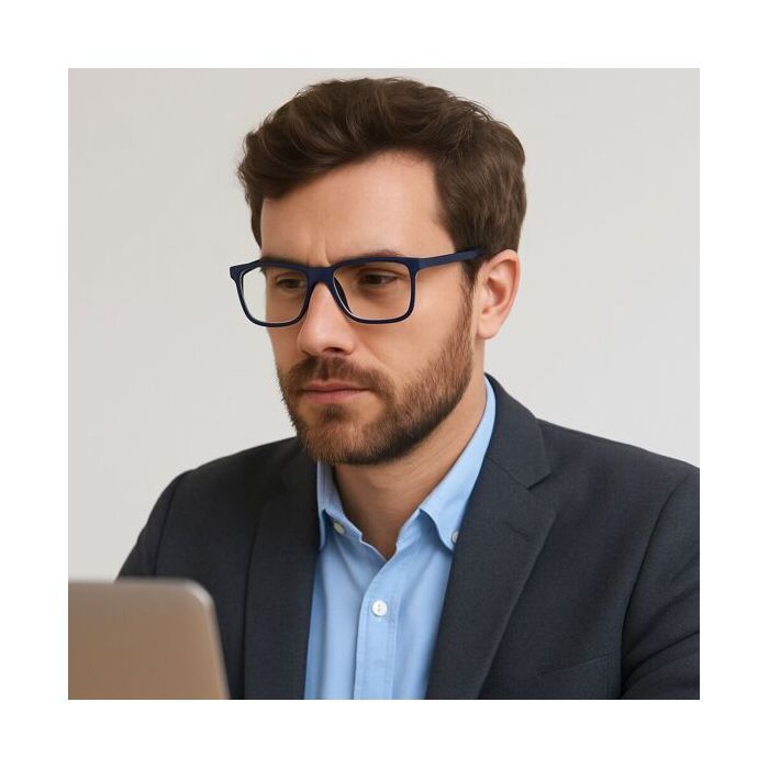 Reading Glasses - Free Spirit - Blue Model - Correction +2.00 - Anti-blue Light - Case Included