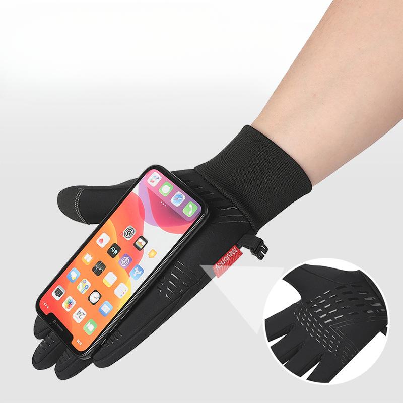 Sports Riding Gloves Fleece Lined Warm Unisex Anti-Slip Touchscreen Ski Cycling Cold Weather Outdoor Winter Gloves