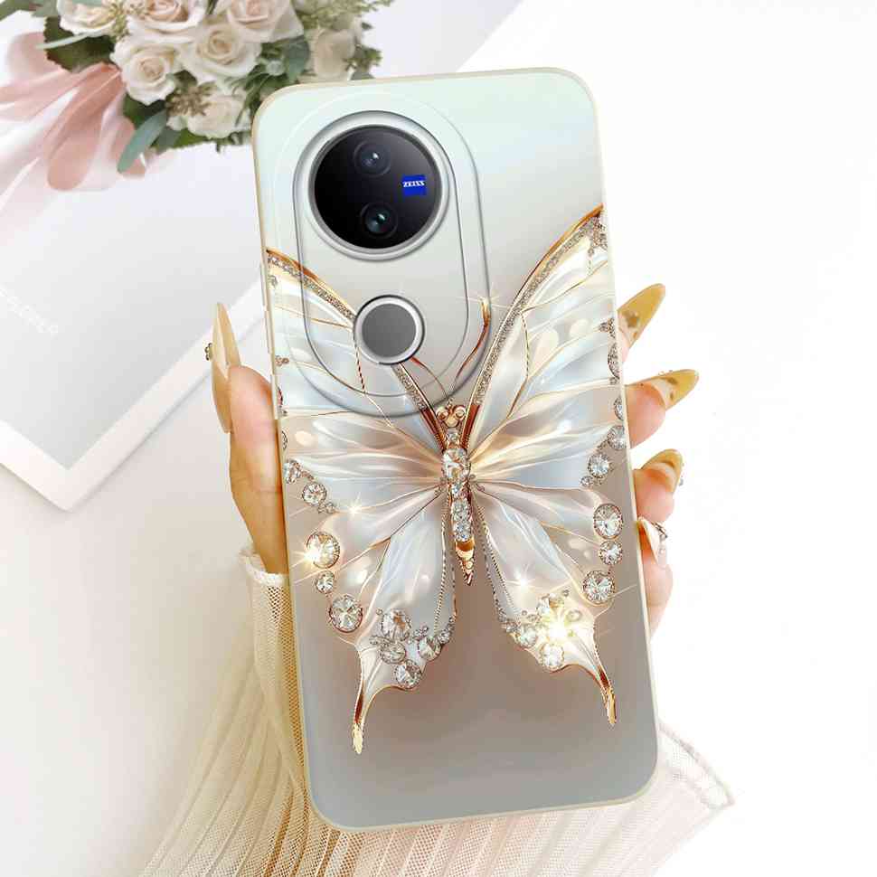 For VIVO V50 5G Case Luxury Silicone Shockproof VIVOV50 5G V2427 Casing Colorful Cartoon Soft Protective Shell Cell Phone Case