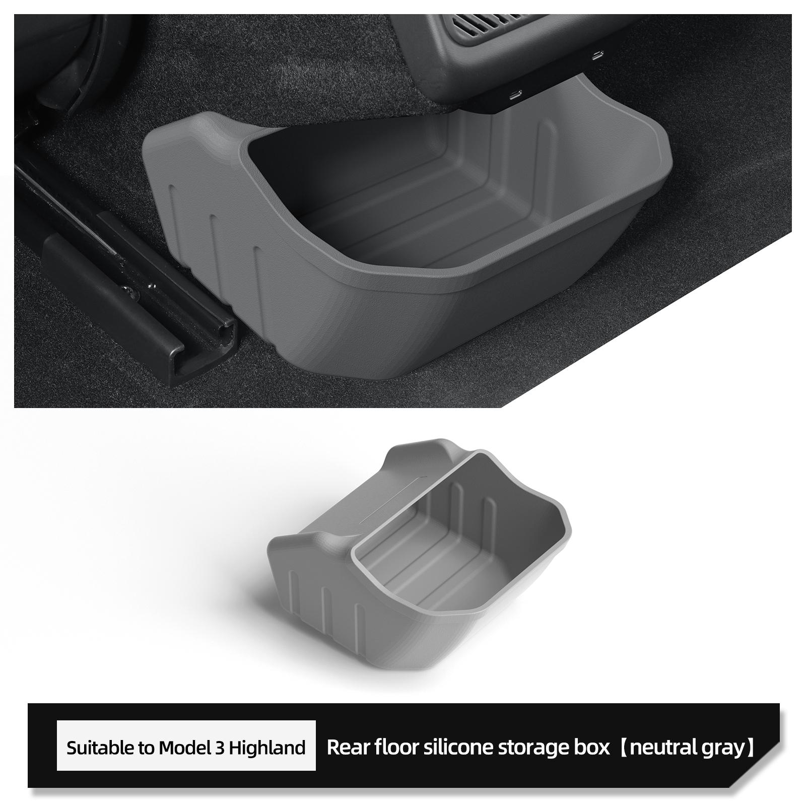 

Для Tesla Model 3 Highland Ящик для хранения под задним сиденьем под задним воздуховодом Органайзер-лоток для заднего сиденья Автоаксессуары 2025