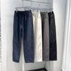 Solid color casual pants men's autumn new trendy brand light and thin straight sweatpants fashion elastic versatile wide-leg pants