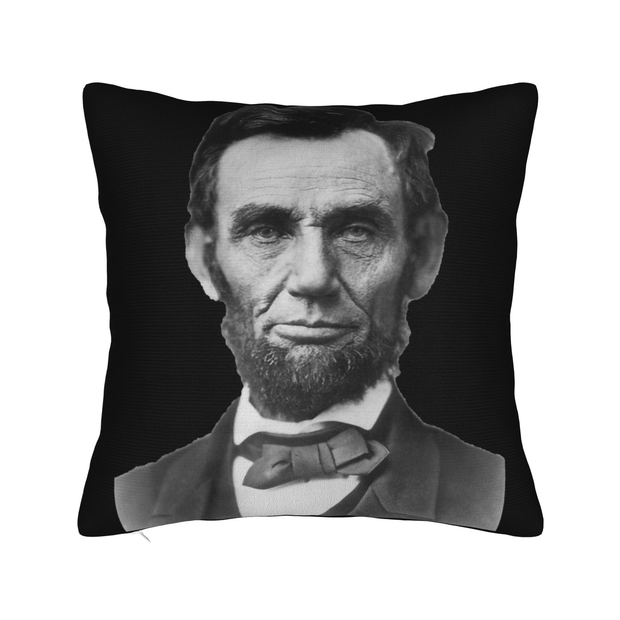 Abraham Lincoln Presidential Portrait Vintage Abe Lincoln Pillow Case  Comfy Pillow Cover For Sofa Home Decoration Pillowcases 30cmx30cm