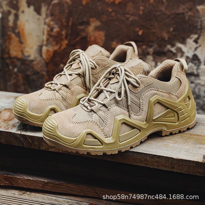 Fashion Shoes for Men Outdoor Hiking Combat Shoes Low-top Non-slip Wear-resistant Thick-soled Climbing Men's Shoes Zapatillas De Hombre
