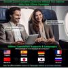 AI Translation Earbuds Real Time 144 Languages Translator Devices 99% Accuracy 4-Microphone Translator Headphones Bussiness Travel Study iOS Android