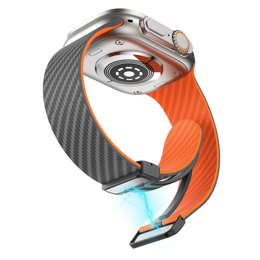 Magnetic band For Apple Watch Straps 44mm 45mm 41mm 40mm 46mm Silicone Bracelet Loop iWatch series 10 9 8 7 6 SE 3 Ultra 2 49mm