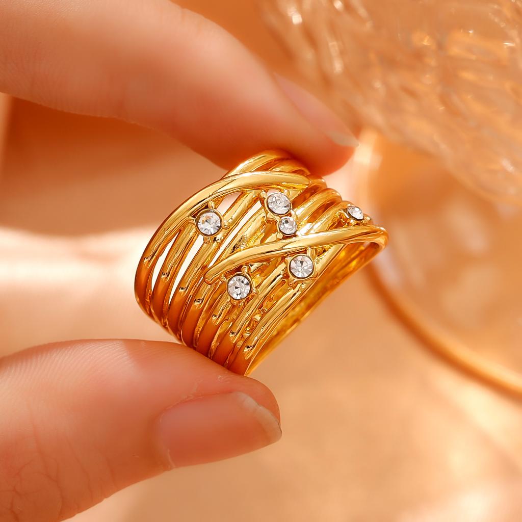 Hot Sale Diamond Ring Personality Premium Wedding Ring Gift