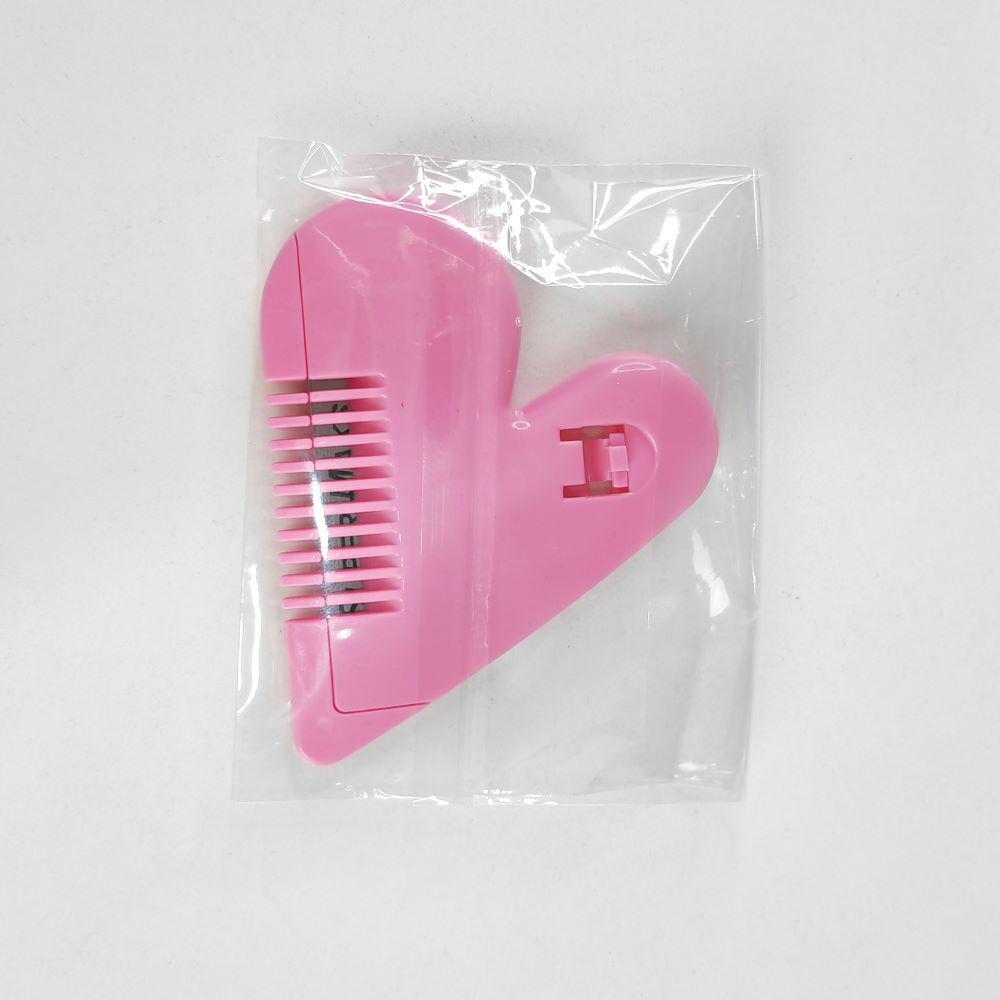 

Двухсторонний детский триммер для волос в форме сердца OPP bag packaging comb 1 piece