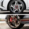 AABFW1 4Pcs 3D Car Wheel Hub Center Metal Decals Sticker Accessories For Lexus Fsport RX330 ES300h RX350 IS300h NX300h NX IS250 Ct200h