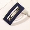 8cm Square Spring Hair Clip For Women Vintage Simple Frosted Hairpin Girls Daily Outdoor Hair Clip Elegant Hair Accessories 1pc