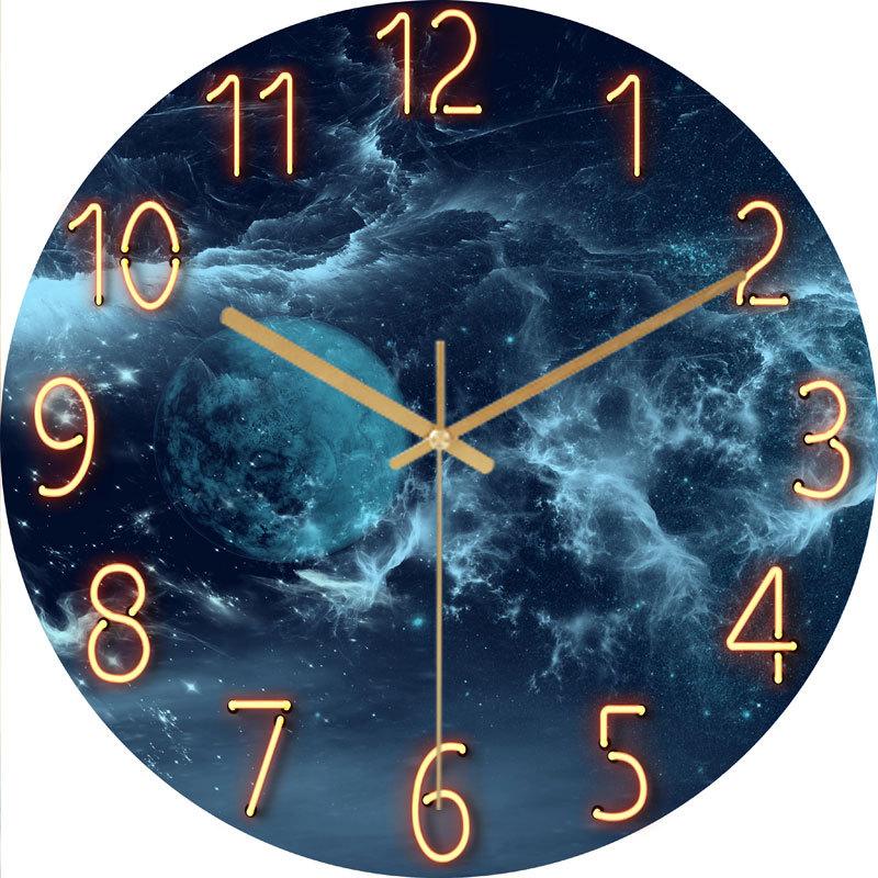 Digitale Wanduhr, 30 cm, Plexiglas-Quarzuhr, leise, einfache Uhr, Wohnzimmer, Quarznadel, Heimdekoration