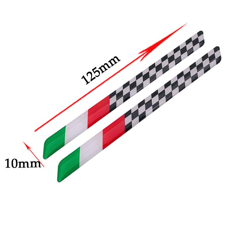 3D Refletive Italy Flag Car Emblem Badge Sticker Motorcycle Decals Fit for Aprilia RS4/RSV4/RS/APR150/SR,Tuono V4,Ducati Waterproof Epoxy Resin Decal