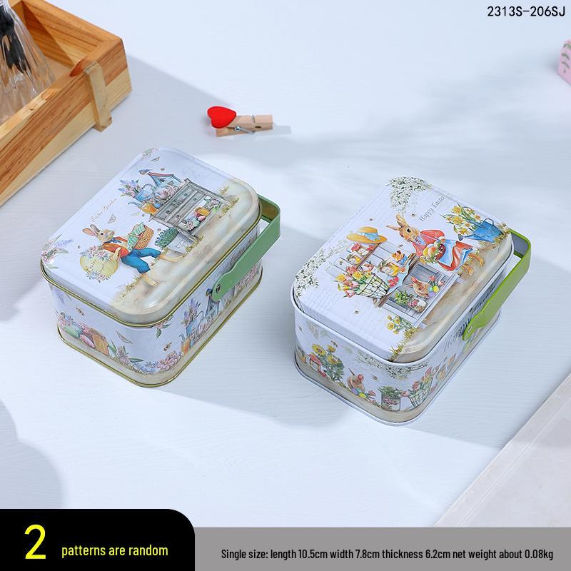 Adorable Cartoon Chocolate & Cookie Tin Box - Children's Gift or Wedding Favor Storage
