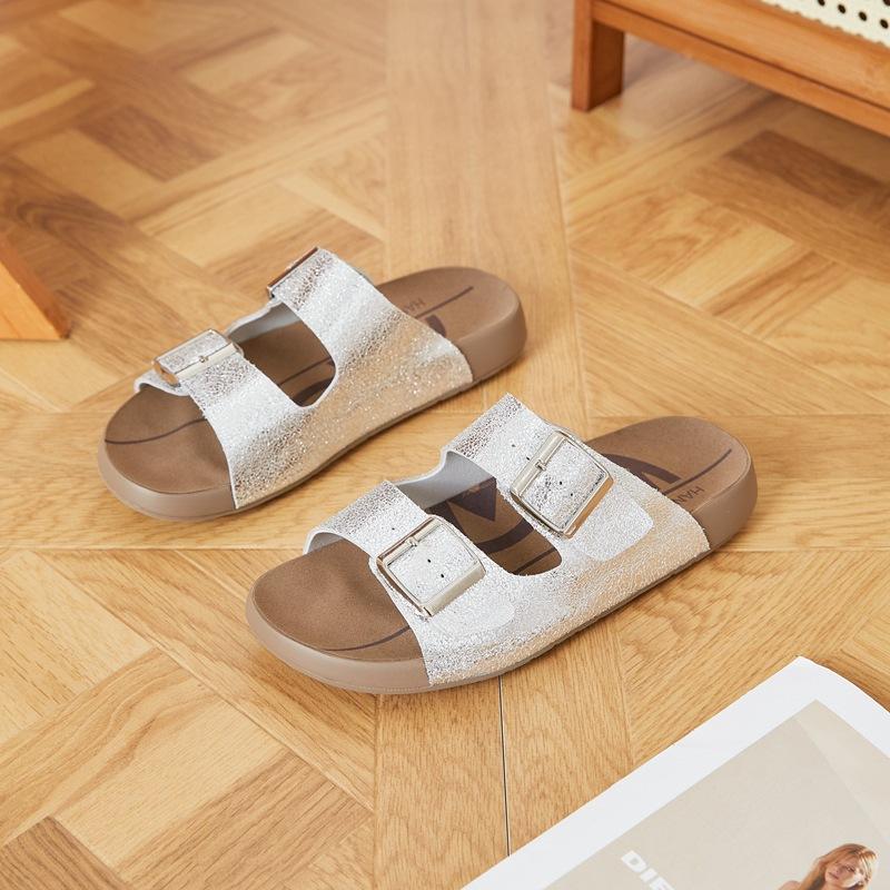 Yang Di Star with the Same Toast Slippers Women's Outdoor Wear Birkencool Slippers Summer New Casual One Pedal and Half Drag