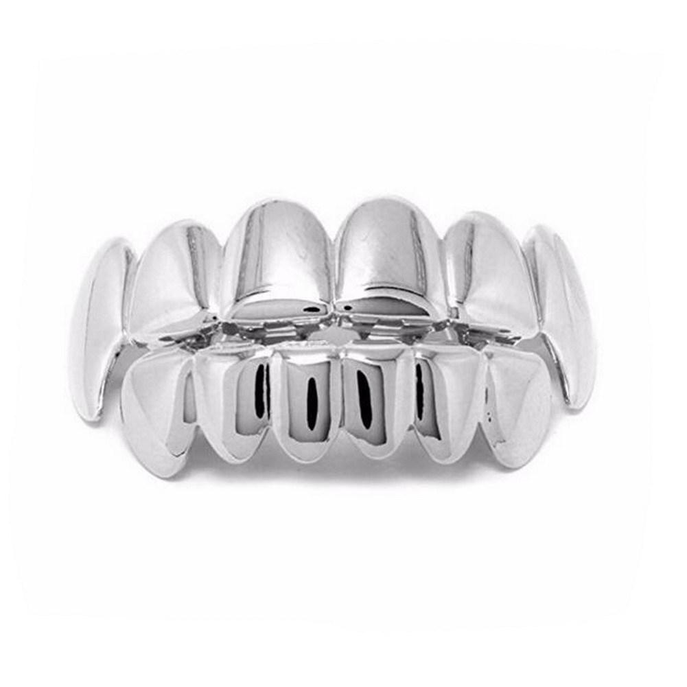 Trendy Hip Hop Grillz: Multi-Specification Hollow Pattern Six Teeth Jewelry