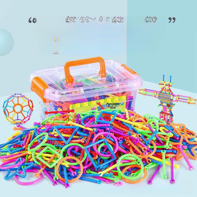 Kids' Educational Magic Stick Building Blocks - DIY Puzzle & Assembly Toy for Early Learning