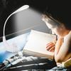LED Desk Lamp, Flexible Neck Bedside Reading Book, Touch Control 3 American