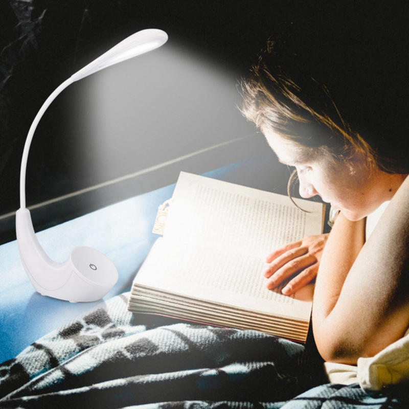 LED Desk Lamp, Flexible Neck Bedside Reading Book, Touch Control 3 American