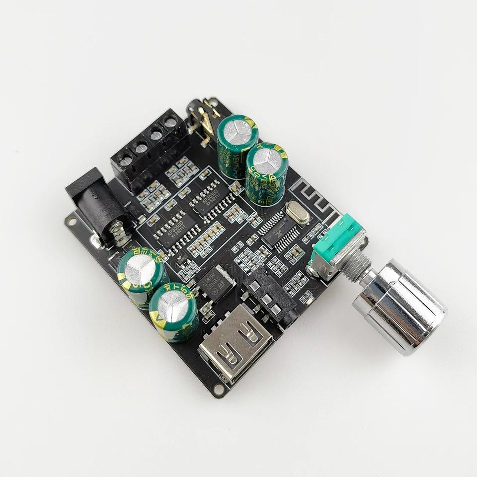 2*100W Bluetooth 5.0 Digital Power Amplifier Board AUX Speaker 2.0 CH Stereo Home Music Wireless Module Audio AMP