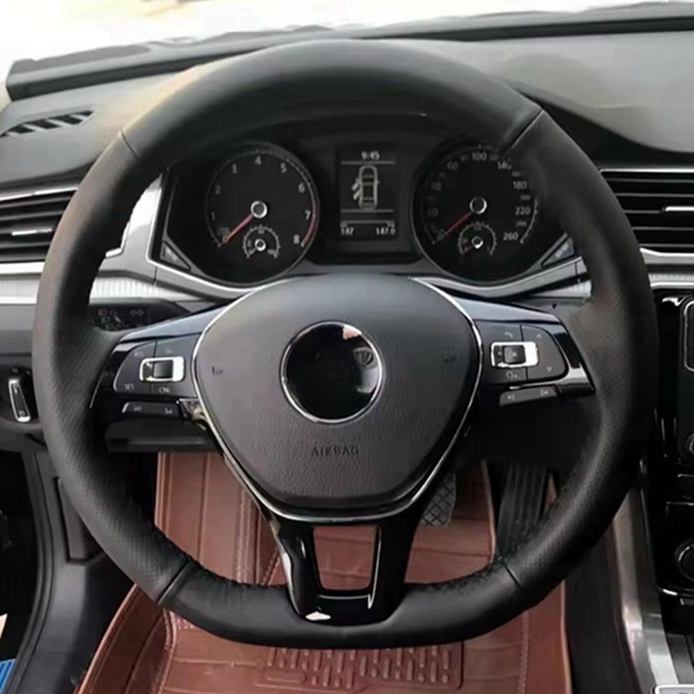 Microfiber Leather Steering Wheel Cover Car Steering Wheel Cover For Volkswagen Vw Golf 7 Mk7 New Polo Jetta Passat B8