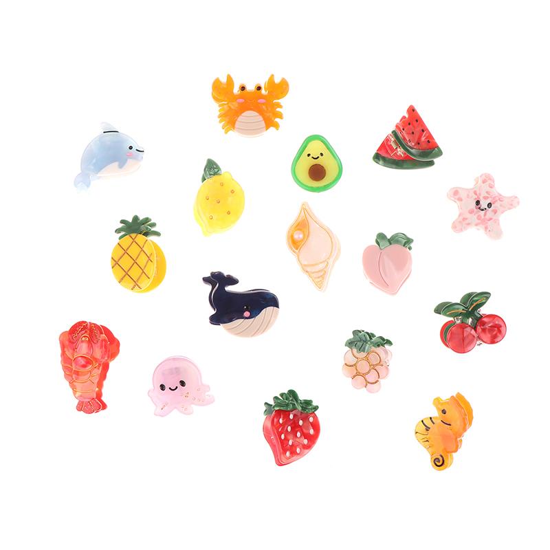 Mini Hair Claw Clips Cute Ocean Animals Starfish Cute Sweet Hair Accessories For Women