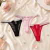 Hollow Out Lace Thongs Mesh T-back Briefs Panties Women's Thongs  Lingerie
