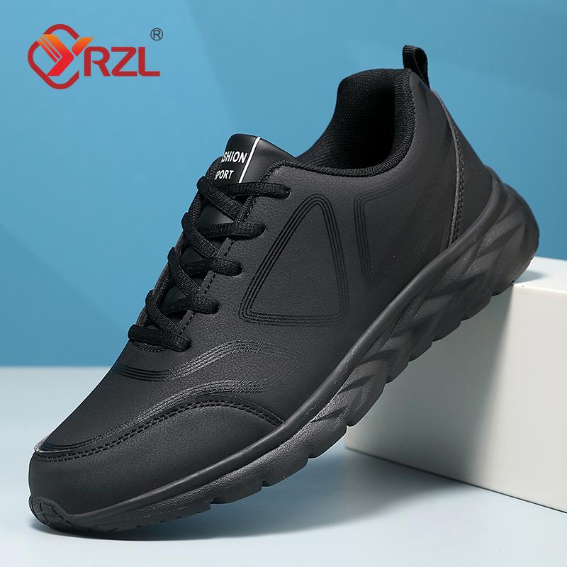 YRZL Мужская обувь Черно-белые удобные мужские кроссовки Мужские классические — фото 8