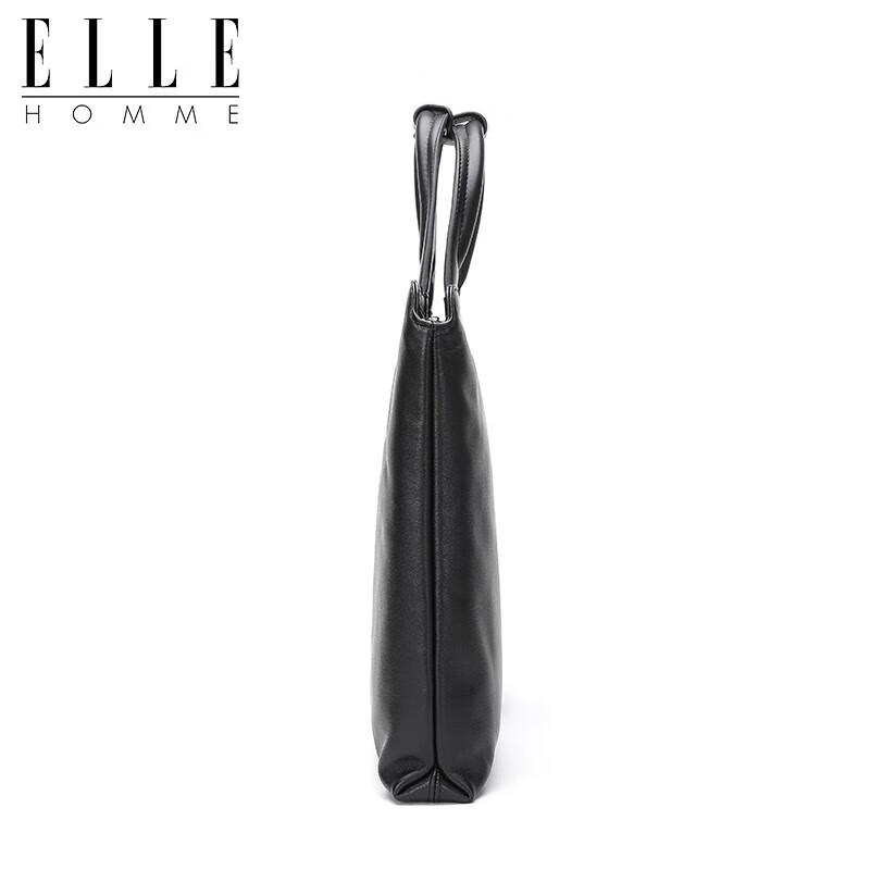 ELLE HOMME Men's Leather Business Briefcase