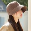Women's Fashionable and Versatile Basin Hat Korean Version of Warm Baseball Cap Big Brim Showing Face Small Esports Hat