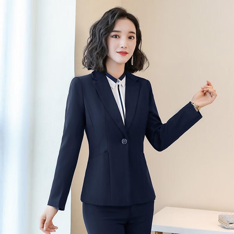 Women's Winter Fleece-Lined Business Suit Set