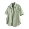 Short Sleeved Shirt Men's Summer Ice Silk Shirt Jacket Men's Summer Casual Workwear Short Sleeved Shirt