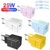 USB PD 25W Schnellladegerät Macaron für europäische, amerikanische, koreanische Mobiltelefone