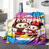 Labubu Blanket Comfortable Suitable for Seaside Couch Bedding for All Seasons Playful Design Unique Gift for Family and Friends Camping